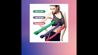 3pcs 5pcs Yoga Resistance Bands Set Latex Elastic Band Pilates Sports Crossfit Exercise Workout B [upl. by Libna]