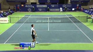 2012 Raonics aces vs Tipsarevic [upl. by Acirdna]