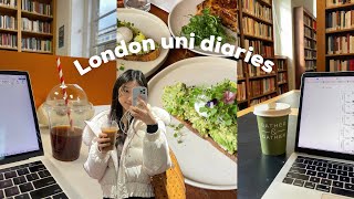 London uni vlog✏️ biomed student final year dissertation long library days [upl. by Eiramenna]