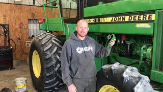 John Deere 5830 forage harvester clutch shaft repair [upl. by Jard]