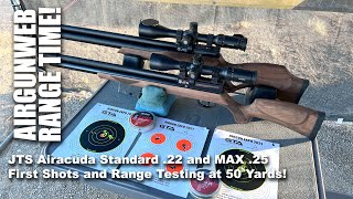 JTS Airacuda Standard and Airacuda Max  Basic Testing at 50 Yards [upl. by Eidnas]