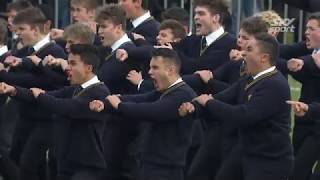 THIS IS WHY NEW ZEALAND RUGBY IS SO STRONG Kings College v Auckland Grammar Haka 2018  SKY TV [upl. by Airamas284]