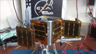 1U Cubesat Deployable Solar Array Compliance Test [upl. by Timmie454]