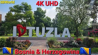 Exploring Tuzla  Bosnia und Herzegowina  4K UHD [upl. by Aynotahs]