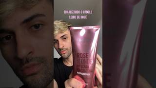 Matizando o cabelo loiro de rosa em casa [upl. by Aldred981]