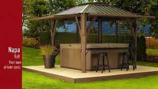 Visscher Napa SemiEnclosed Gazebo for your Spa [upl. by Shifra]