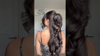 Using the ghd chronos amp Helios icy blue gift set Volume hack using a claw clip hair hairstyle [upl. by Coffeng]