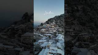 Snowfall in landour mussoorie 2024 [upl. by Ahsiat]