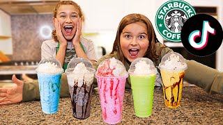 MAKING VIRAL TikTok STARBUCKS DRINKS At HOME  JKrew [upl. by Zimmerman]