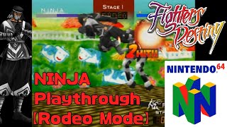 Fighters Destiny Nintendo 64  NINJA Playthrough RODEO MODE🐄 [upl. by Enilra511]