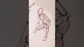 Foreshortening figure practice art artph anatomy drawing women figuredrawing figures [upl. by Nosle]