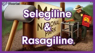 Selegiline  Rasagiline Mnemonic for Nursing Pharmacology NCLEX [upl. by Gerdy]