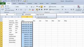 Excel Autofill  how to quickly enter Months Days Dates and Numbers without typing [upl. by Conard819]