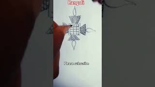 22 easy dipam rangoli design  youtube short [upl. by Fanechka269]