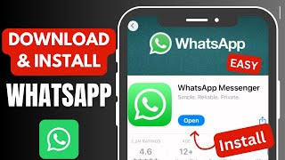 How to Download and Install WhatsApp Mobile App 2024 [upl. by Notfilc]