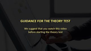 Guidance For The Theory Test [upl. by Arun]