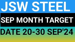 JSW STEEL STOCK LATEST NEWS UPDATES 20SEP24JSW STEEL SHARE LATEST NEWS UPDATES WITH NEW TARGET [upl. by Hertzfeld]