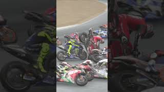 valentino rossi crash [upl. by Ledua]