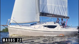 Maxus 22 a fun sportive and trailerable sailboat  Sailing video by Natural Yachts [upl. by Akinwahs330]