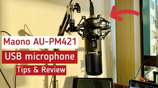 Maono AUPM421 USB mic setup tips for MacBook Pro [upl. by Ical]