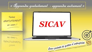 SICAV Comprendre la Société dinvestissement à capital variable en 1 minute [upl. by Lunnete]