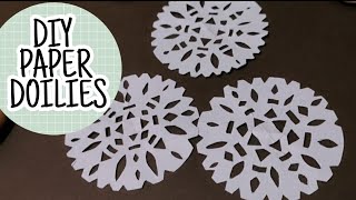 DIY Paper Doilies  easy homemade Paper Doilies [upl. by Tecil]