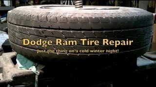 Vintage Coats Tire ChangerDodge Ram Tire Repair [upl. by Attekahs307]