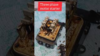 Motor starter three phase motor starterpower motor starter short video3phas [upl. by Aivekal]