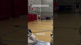 ￼I neeeed a vid of my underhand jumpserve volleyball serve My serve over the years 20212024 [upl. by Irvin]