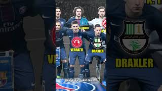 Squad PSG vs Barcelona UCL 2017 bintangbola shortsfeed [upl. by Ramah]