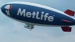 MetLife Blimp Snoopy 1 takes off at Queen City Airport in Allentown PA on July 11 2009 [upl. by Doerrer]