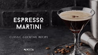 How to make an ESPRESSO MARTINI  Classic Cocktail Recipes [upl. by Ecela]