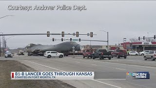 B1B Lancer travels through southcentral Kansas [upl. by Dorrej860]