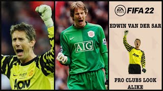 Edwin Van Der Sar  Fifa 22 Pro Clubs Look Alike [upl. by Pleione]