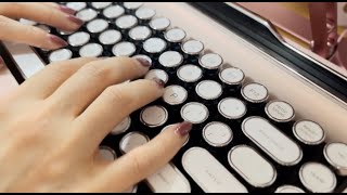 ASMR タイプライター風キーボード Penna タイピング音 [upl. by Haeckel]