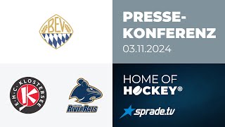 03112024  Pressekonferenz  EHC Klostersee vs ESC Riverrats Geretsried [upl. by Argyle]