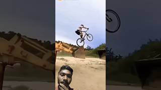 Cycle stant 😱😱 funny continuebackflip frontfliptutorial jcb comedy flipstunt stunt [upl. by Kilan]