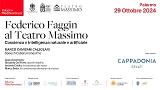 Federico Faggin al Teatro Massimo coscienza e intelligenza naturale e artificiale [upl. by Luapnaes]