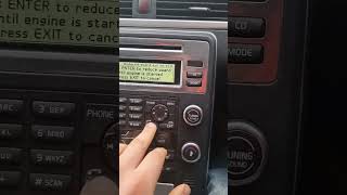 Deactivating your Volvos Alarm [upl. by Hannahsohs]