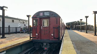 Redbirds Movie Train On the 7 line At Mets Willets Point [upl. by Ainot]