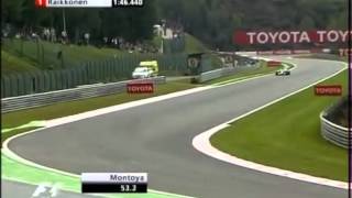 F1 Spa 2005 Qualifying Juan Pablo Montoya Pole Lap [upl. by Hcurob]