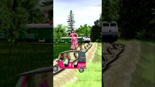 Cute girl dance on auto rickshaw vs attack the train amp flying the girl shortsfeed youtubeshorts [upl. by Tandi]