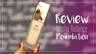 Review  Missha Radiance Foundation [upl. by Hehre]