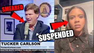 Tucker Carlson Calls Out Babylon Bee CEO amp Candace Owens Suspended From YouTube Explained [upl. by Ayahsal]