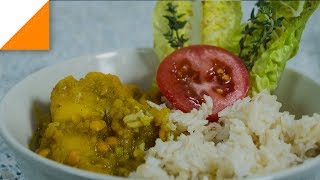 MangoBananen Curry mit Reis  schnell amp einfach  Vegan [upl. by Ambert]