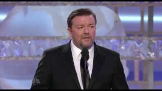 Ricky Gervais si congratula con Kate Winslet ai Golden Globe 2009 sub ita [upl. by Levitan721]