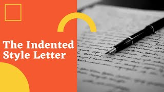 The Indented Style Letter CSEC EDPM [upl. by Auqinu]