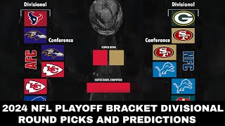 2024 NFL playoff bracket Divisional round picks and predictions [upl. by Irrok]