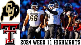 Colorado Buffaloes vs Texas Tech FULL GAME Highlights WEEK 11  College Football 2024 [upl. by Denny234]