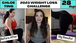 CHLOE TING 2023 WEIGHT LOSS CHALLENGE  My Results amp BeforeAfter SHOCKED by my results [upl. by Wanda]